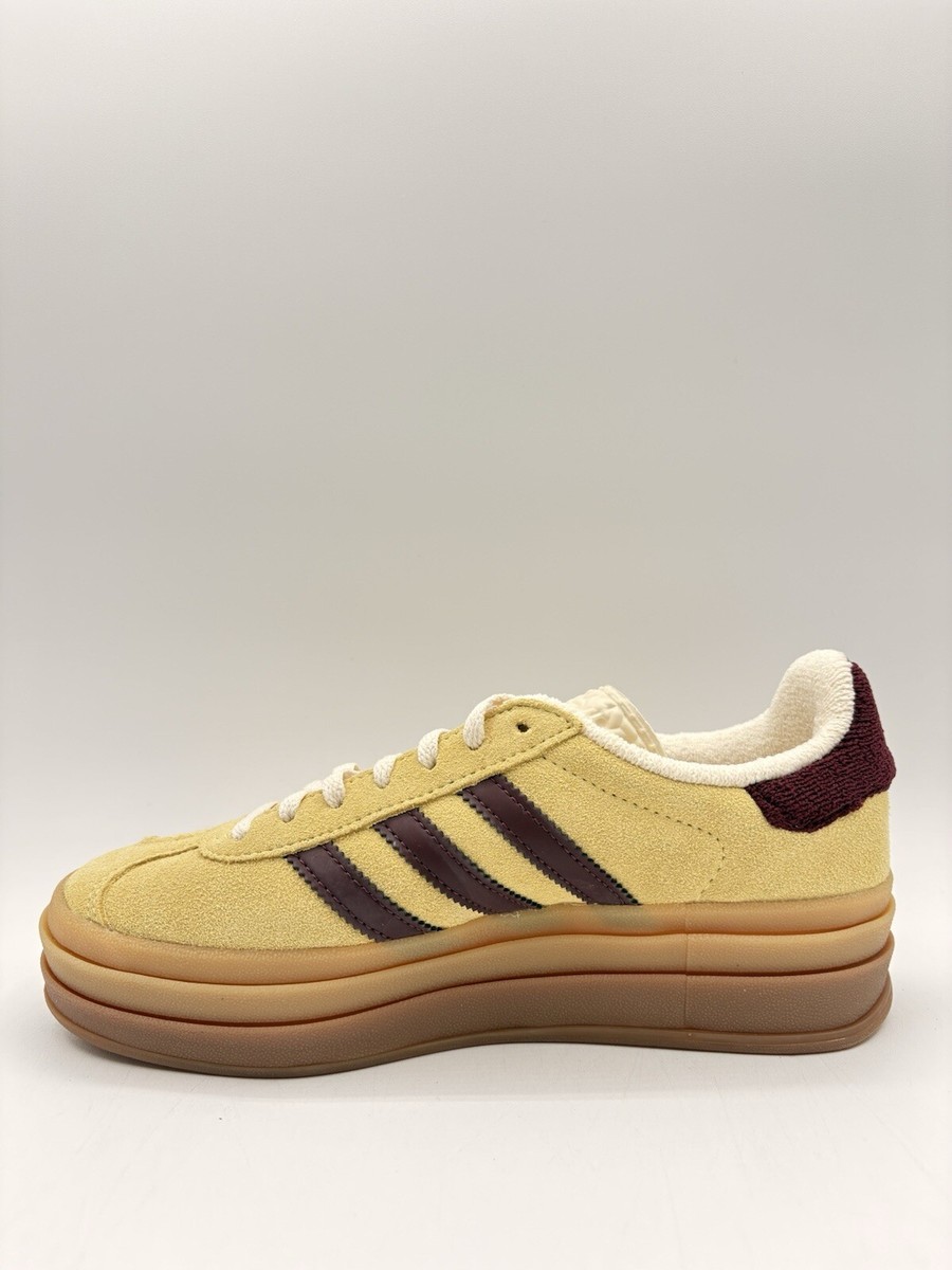 ★【Adidas】 (W) Gazelle Bold Almost Yellow Maroon★ Amazon.com | adidas Women's Gazelle Bold Shoes Sneaker