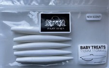 Pirate Lure Baby Treat In White 11g 11cm Soft Plastic Bass Lrf Pollock Sandeel