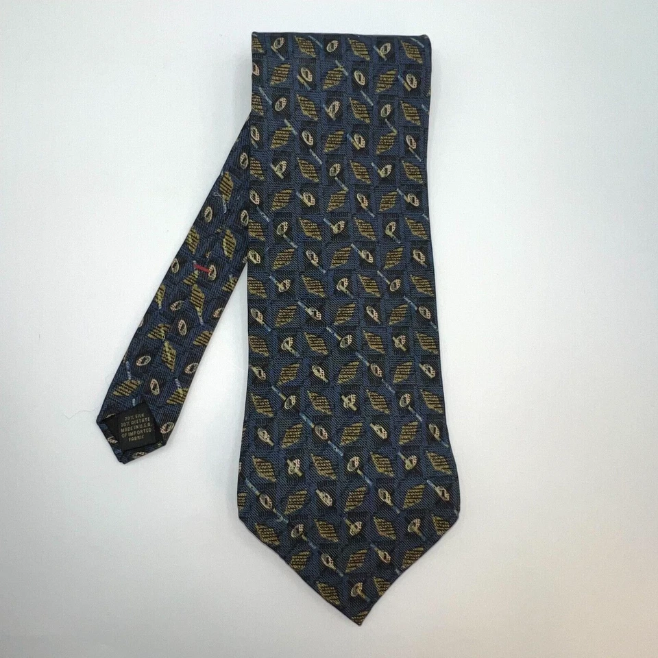 CORBATA AZUL, AMARILLO, VERDE ESTAMPADO MEZCLA SEDA OJOS ANIMALES Foto 2 de 4