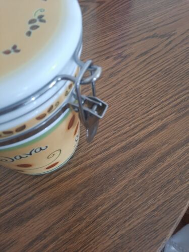 Msc Coffee Canister/Crock With Latching Lid - Picture 5 of 11