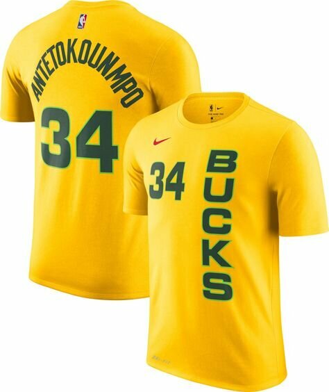 Giannis Antetokounmpo Milwaukee Bucks Nike City Edition Player T