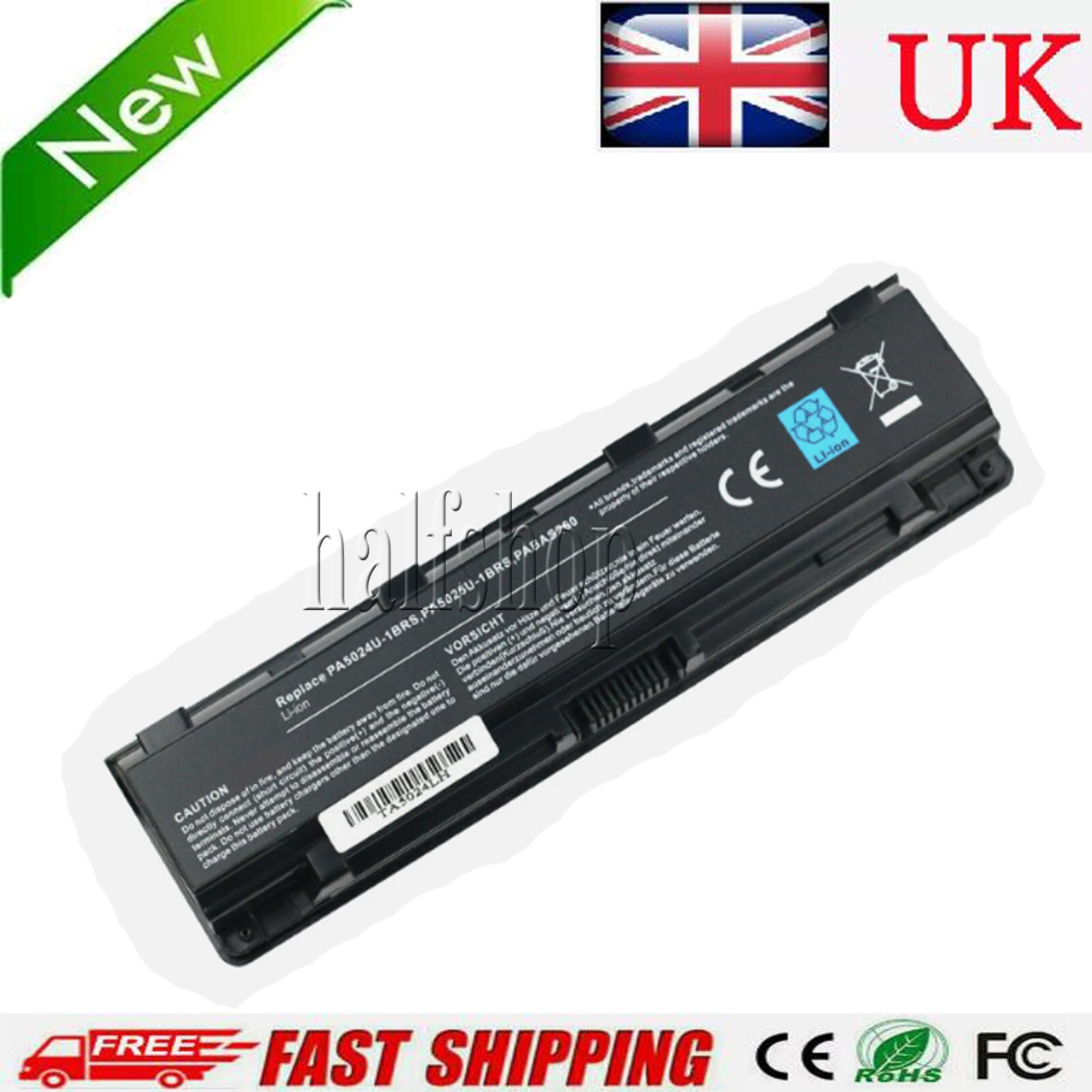 for Toshiba Satellite PA5024U-1BRS C850 C855 C855D C870 L800 C805 C850 Battery