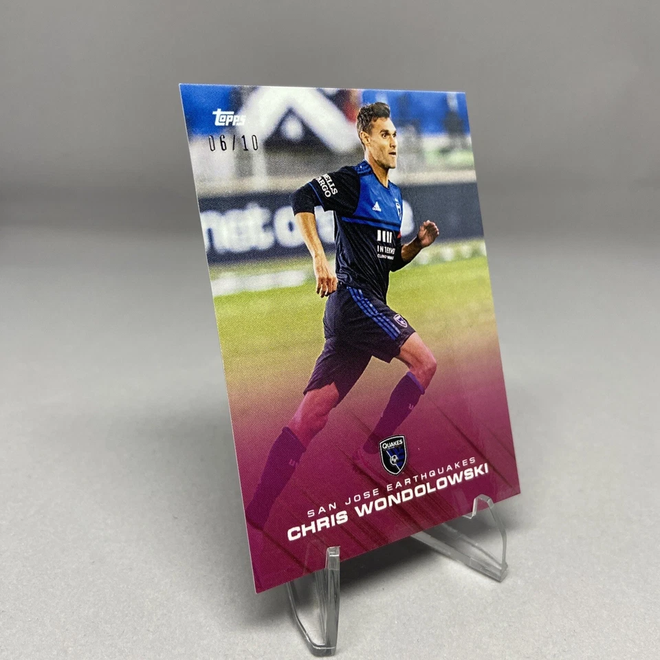 2020 Topps MLS Playoffs Red /10 Chris Wondolowski #16A - Image 4 of 4