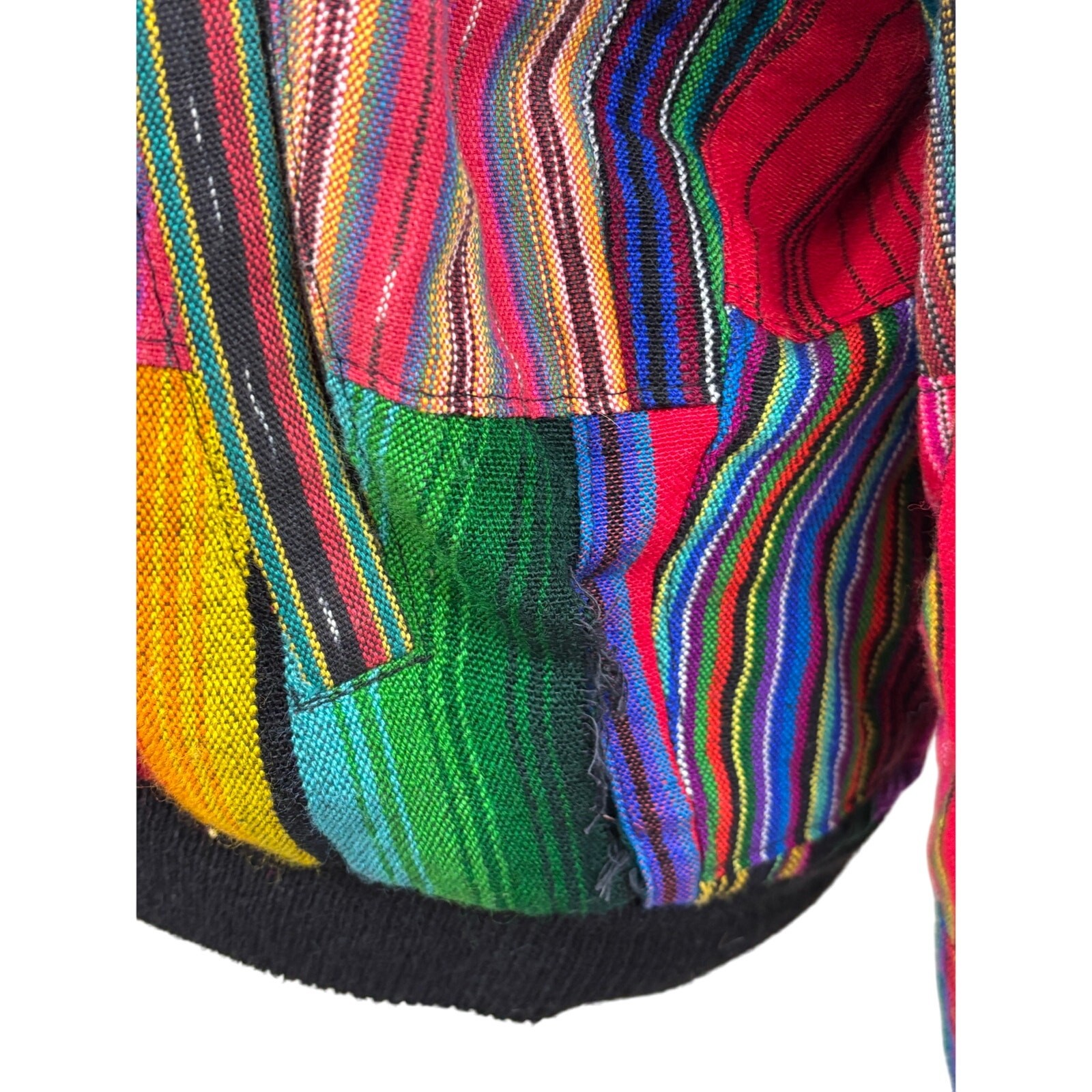 Handmade Guatemalan patchwork jacket, bohemian, f… - image 6