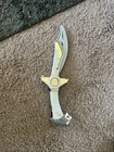 94 Vintage 17" Power Rangers Bandai White Gold Working Talking Saba Sword works!