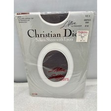 1980s Christian Dior L'ALLUR Sandalfoot Control Top Pantyhose Size 4 4479