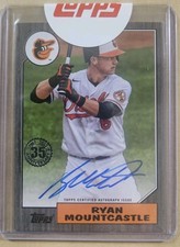 2022 Series 1 1987 Topps Baseball Black /199 Ryan Mountcastle #87BA-RM Auto 
