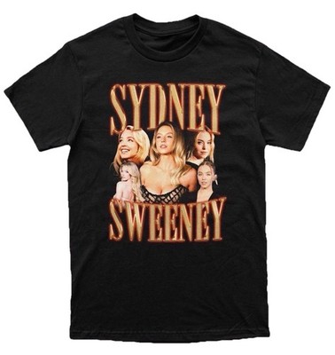 Friday Beers Mens Sydney Sweeney Graphic Tee XXL Black Cotton 90s Bootleg Style