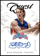 2012-13 Panini Crusade #32 Kyle Singler Quest Autographs E1