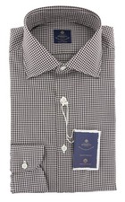 Luigi Borrelli Brown Shirt - Slim - 15.75/40 - EV06RC10760