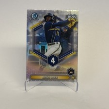 JESUS MADE 2026 Bowman Chrome Top 100 #BTP-4 Milwaukee Brewers new #1 pospect