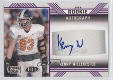2020 Sage Hit Rookie Purple Kenny Willekes #A72 Auto 03rx