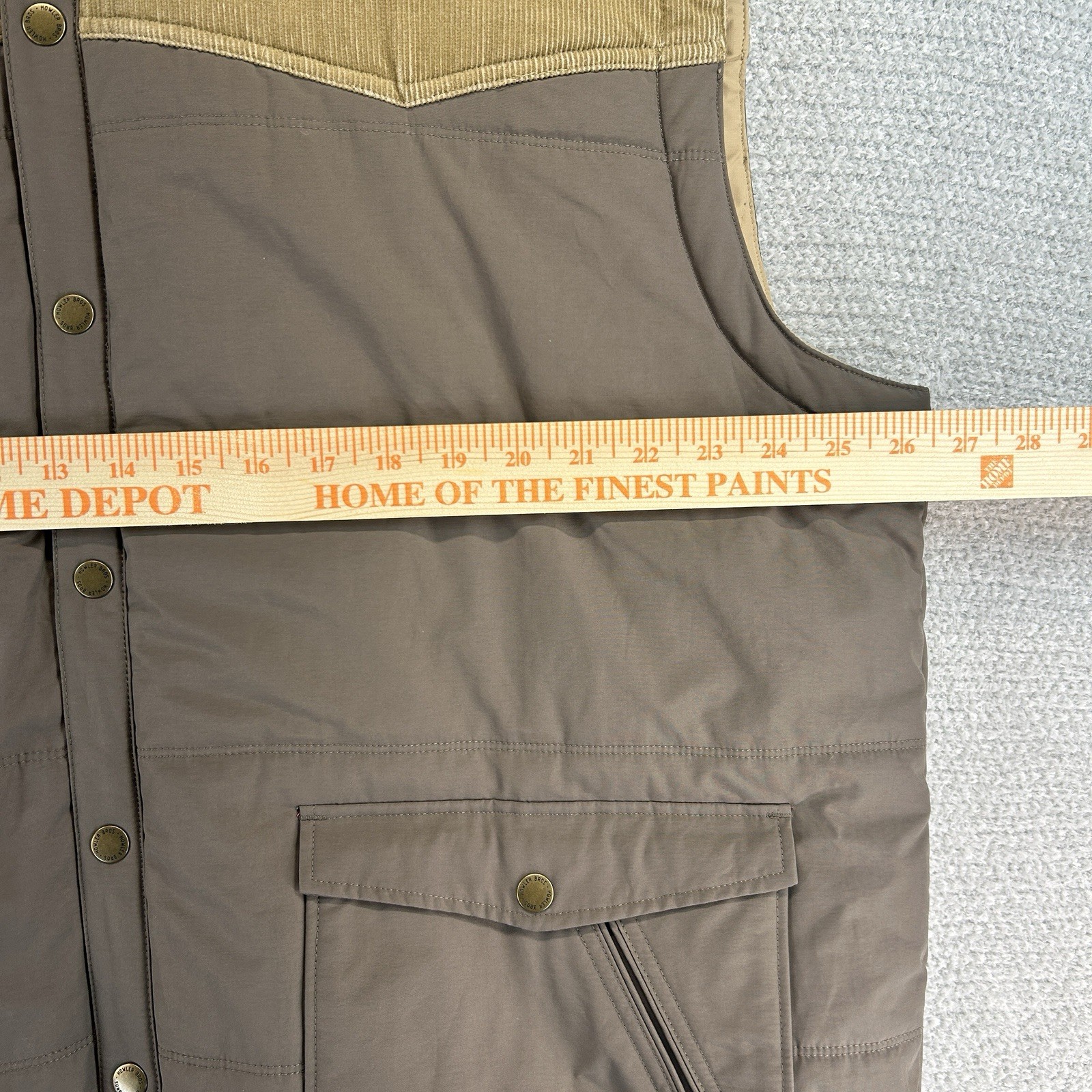 Howler Brothers x YETI Rounders Primaloft Puffer Vest Men’s 2XL Corduroy Brown