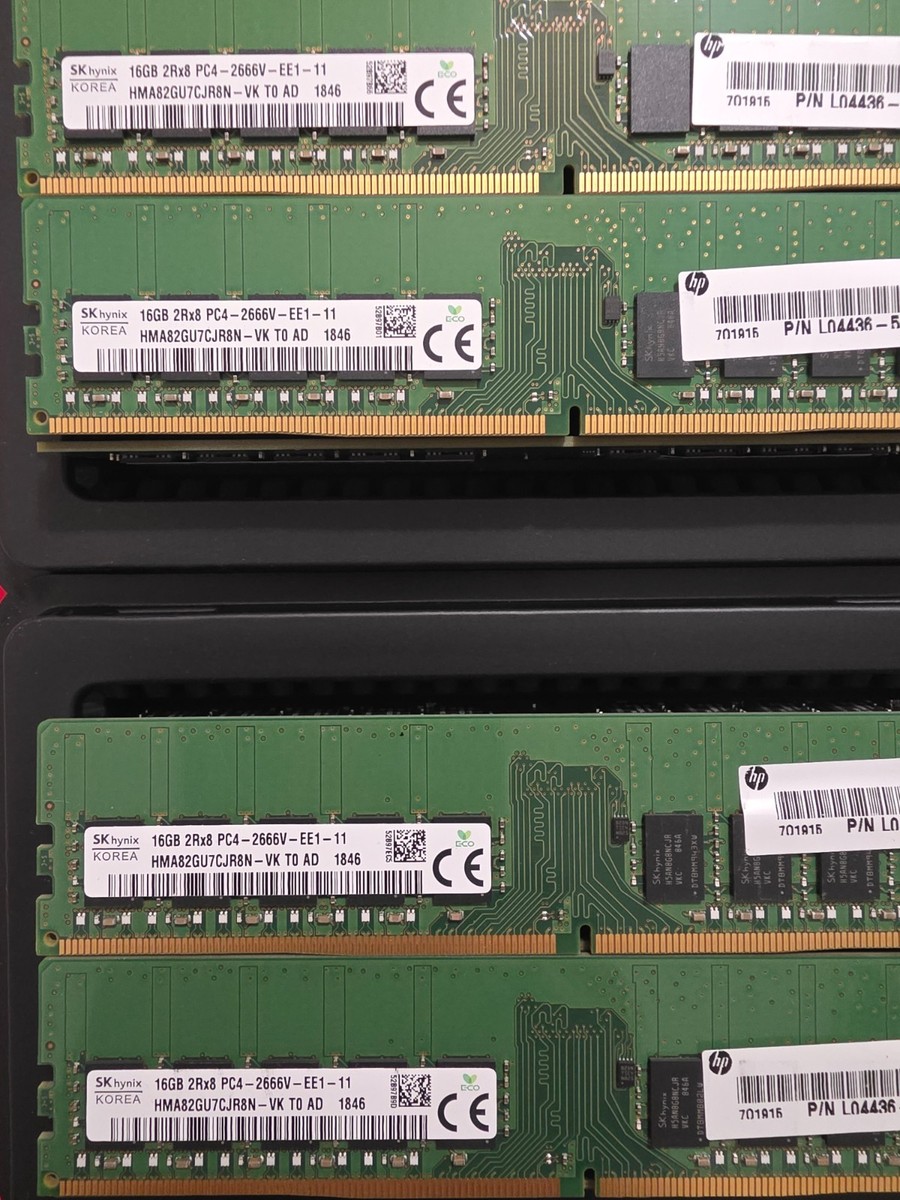 RAM HPE 16 Go DDR4 2666MHz ECC UDIMM 2Rx8 PC4-21300 (SK Hynix Ou HMA82GU7CJR8N-VK)