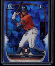 CAMILO DIAZ 2023 BOWMAN CHROME SAPPHIRE 1ST BOWMAN HOUSTON ASTROS #BCP-186