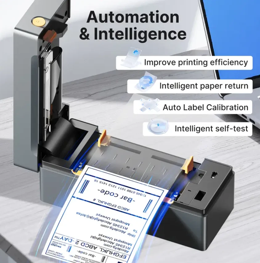 PL80EB 4x6 Wireless Thermal Shipping Label Printer For Small Business - Image 4 of 4