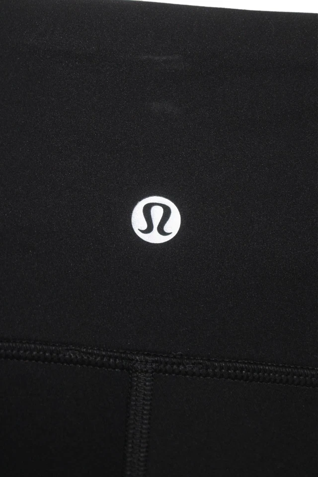 Leggings Lululemon Mujer Texturizados Forrados Ajustados Malla Inferior Negros Talla 6 Foto 4 de 4
