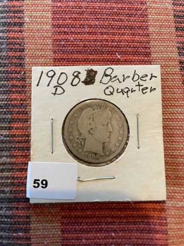 1908-D Barber Quarter