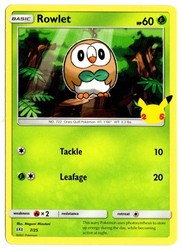 Rowlet 007/025 McDonald's 25th Anniversary Promo (Non-Holo)