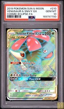 Venusaur & Snivy Gx 210/236 Cosmic Eclipse Pokemon PSA 10 on eBay