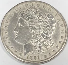 1891 CC MORGAN "GRADE AU+"💰C PICS/LUSTER/STRONG HIGH  POINTS /MINT 1.618M🔥✅