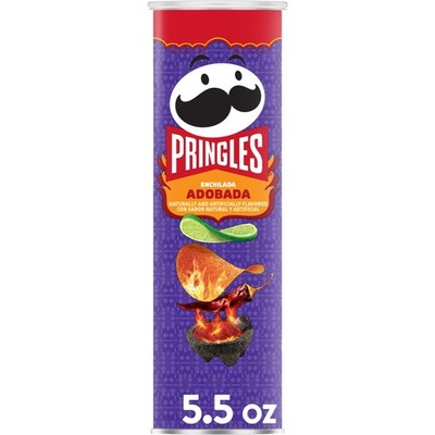 Pringles Enchilada Adobada Potato Crisps 5.5Oz Bold Spicy Snack Chips