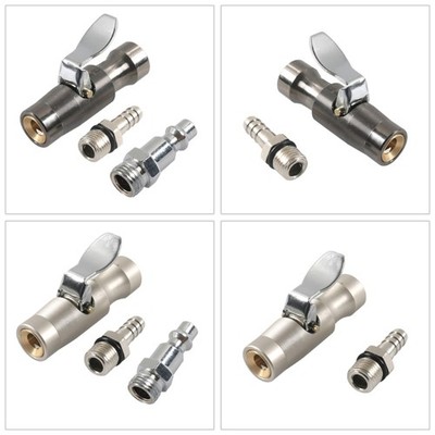 Two Jaw Locking Air Chuck 1/4Inch FNPT Closed Flow Tire Chuck For Inflator Gauge