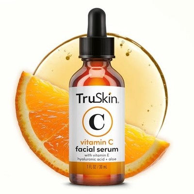TruSkin Vitamin C Serum for Face   Anti-Aging, Hyaluronic Acid, Dark Spots