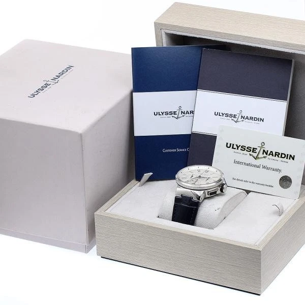 Ulysse Nardin — Ulysse Nardin 1533-150 43mm SS White Dial Automatic Watch #C16409