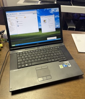 Windows XP Retro Laptop FUJITSU SIEMENS Esprimo D9510 Core2Duo 4GB RS232 COM
