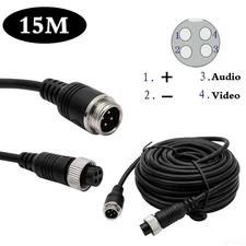 4-pin extension video cable suitable for 4-inch reverse rearview camera truck