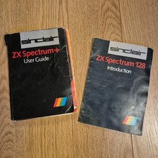 Sinclair ZX Spectrum 128 Plus Toastrack Manuals. Some water stains.