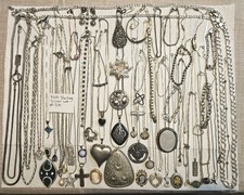 Sterling Silver Jewelry Lot #3A Vintage To Modern 656g