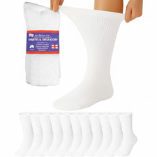 Diabetic Crew Socks Non-Binding Cotton Health Circulatory for Men and Women Mult