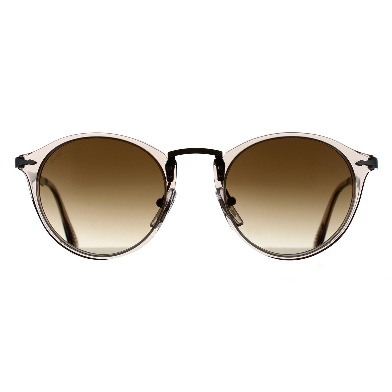 Persol Sunglasses PO3166S 124051 Transparent Brown Grey Clear Gradient Brown