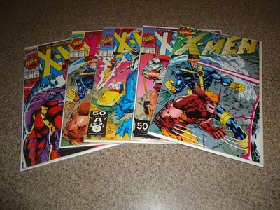 X-MEN #1 1991 COMPLETE 5 ISSUE SET OF ALL COVERS