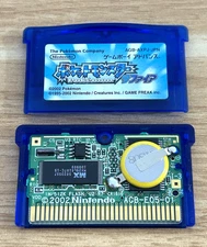 Pokemon Sapphire Gameboy Advance Japanese Tested Authentic New Battery GBA