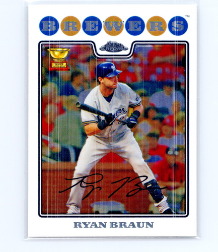 2008 Topps Chrome Ryan Braun #113 card