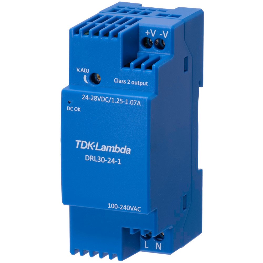 TDK-Lambda Rail PSU 24V 1.25A 30W DIN Rail Mounted