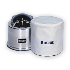 Ritchie GM-5-C 5" GlobeMaster Binnacle Mount Compass Cover - White GM-5-C UPC...
