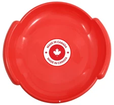 Superio Spiral Snow Sled, Round Saucer Sled Plastic with Handles 24 Winter Snow