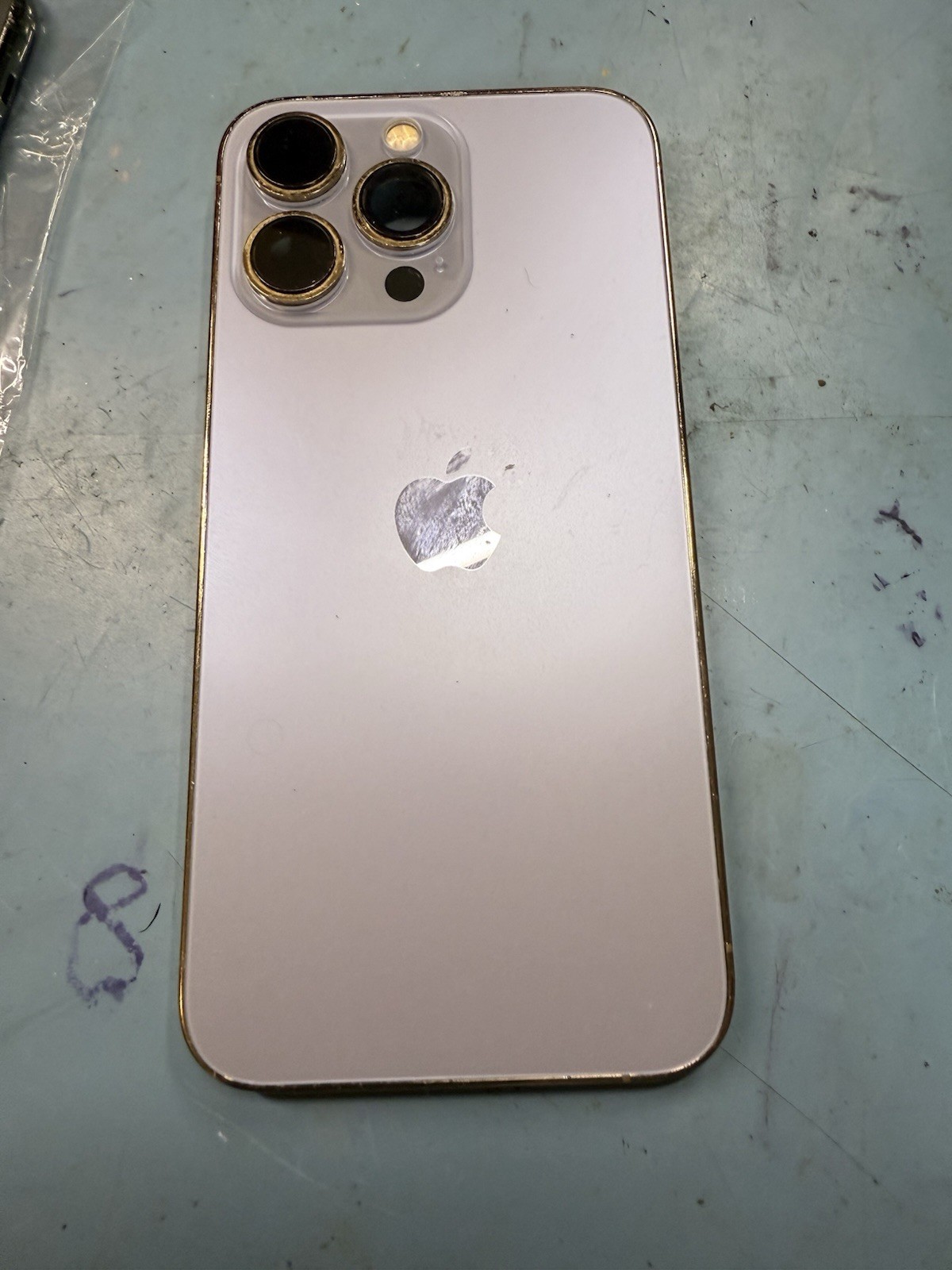 IPhone 13 Pro CUSTOM gold/blue Color Original Apple Housing Frame OEM PART