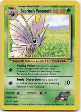 Sabrina's Venomoth Rare Gym Heroes G1 Grass Unlimited 034/132 2000 MP