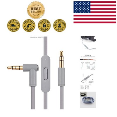 Versatile 1.4m Aux Cable for Beats & Smartphones - In-Line Mic and Control