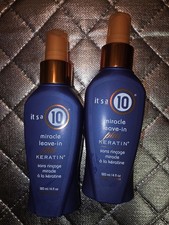 It's a 10 Miracle Leave-In Plus Keratin Spray Heat Protection 4 Fl Oz Lot Of 2