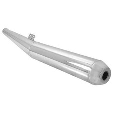 Terminale scarico sinistro acciaio cromato replica OEM per BMW R 60 R100 R75 R80