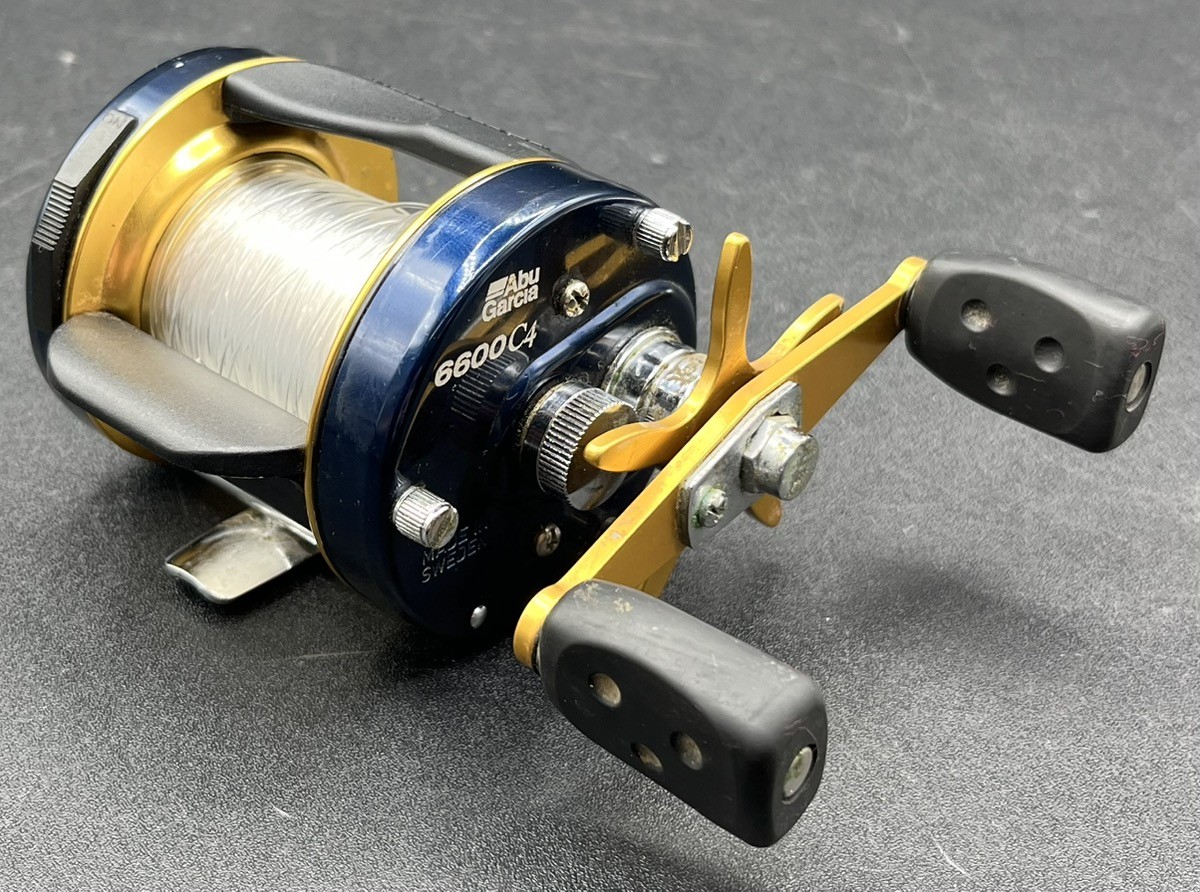 ABU GARCIA AMBASSADEUR FISHING REEL 6600C4 DARK BLUE/GOLD (M