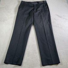 Brooks Brothers Pants Mens 36x30 Gray Madison Fit Wool Dress Flat Front FLAW