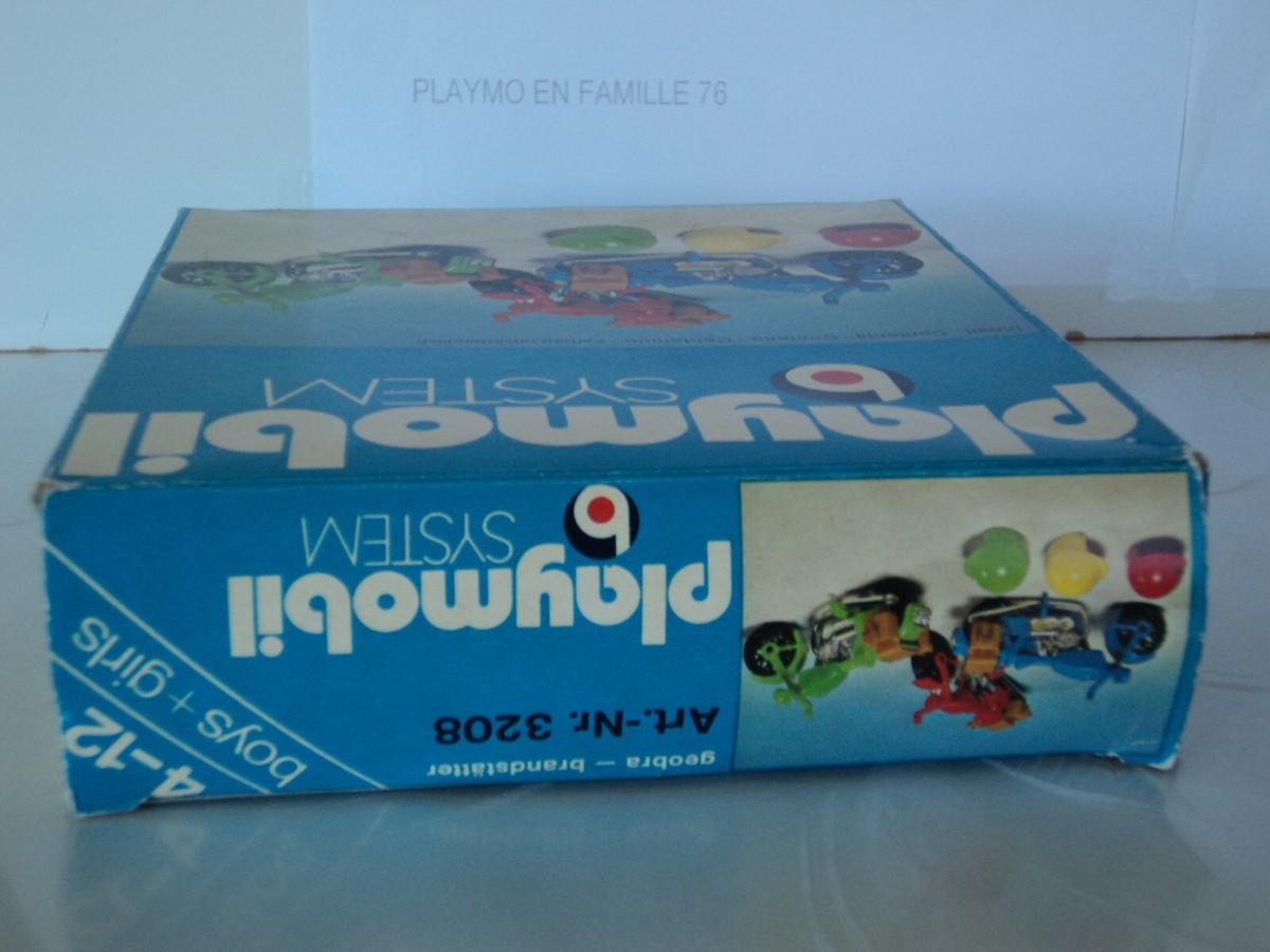 Casque Moto PLAYMOBIL Vintage Blanc - Sets 3616/3641 De 1978, Occasion Bon État