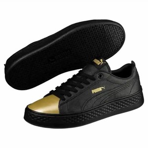 puma platform black and gold